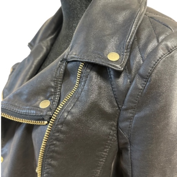 Free People We The Free Vegan Leather Moto Jacket - Picture 7 of 13
